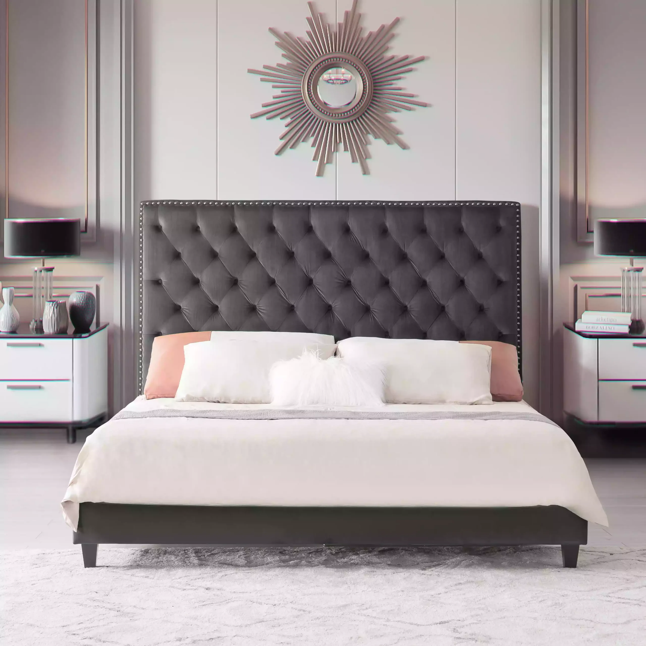 Gray bed shop