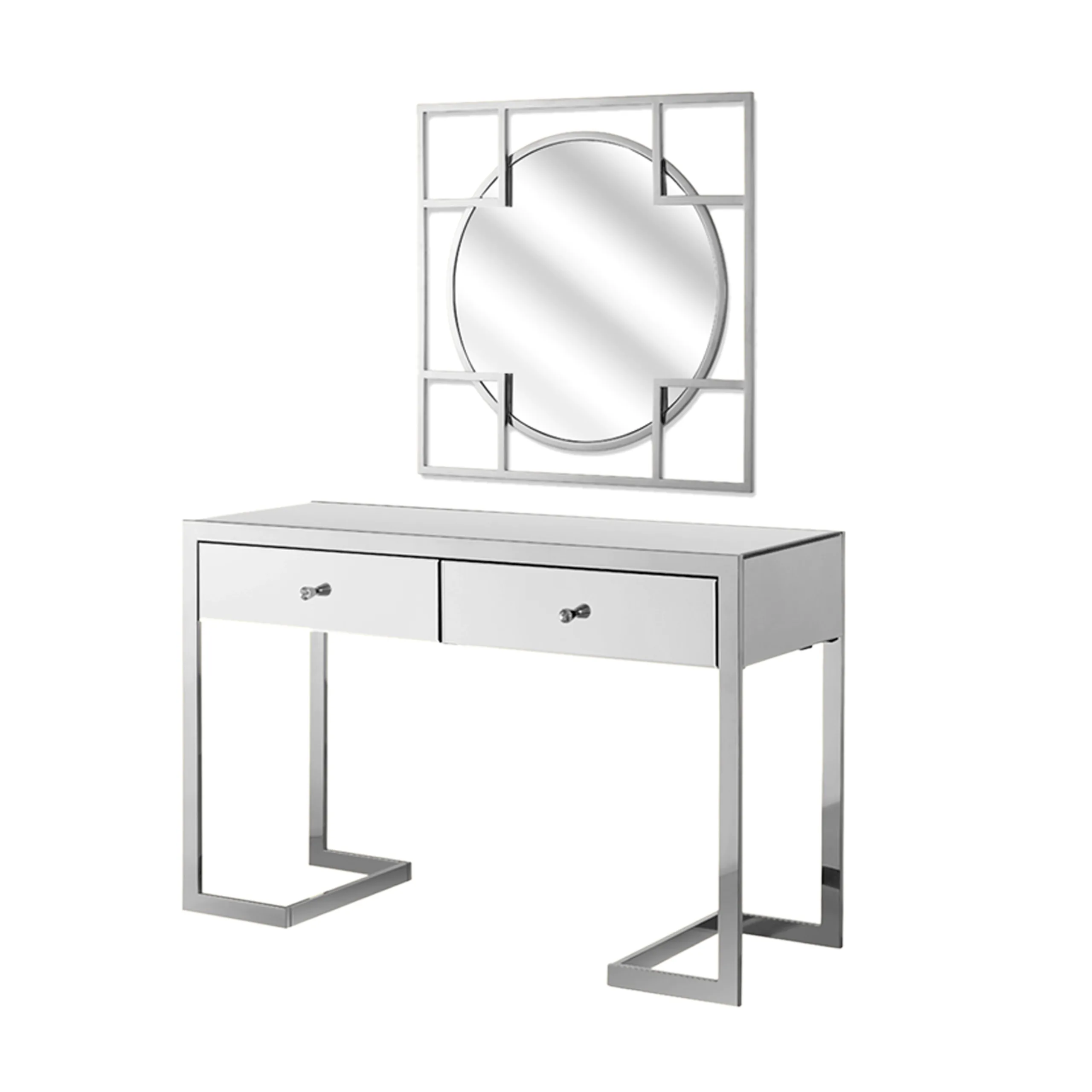 Cheap mirrored 2024 dressing table