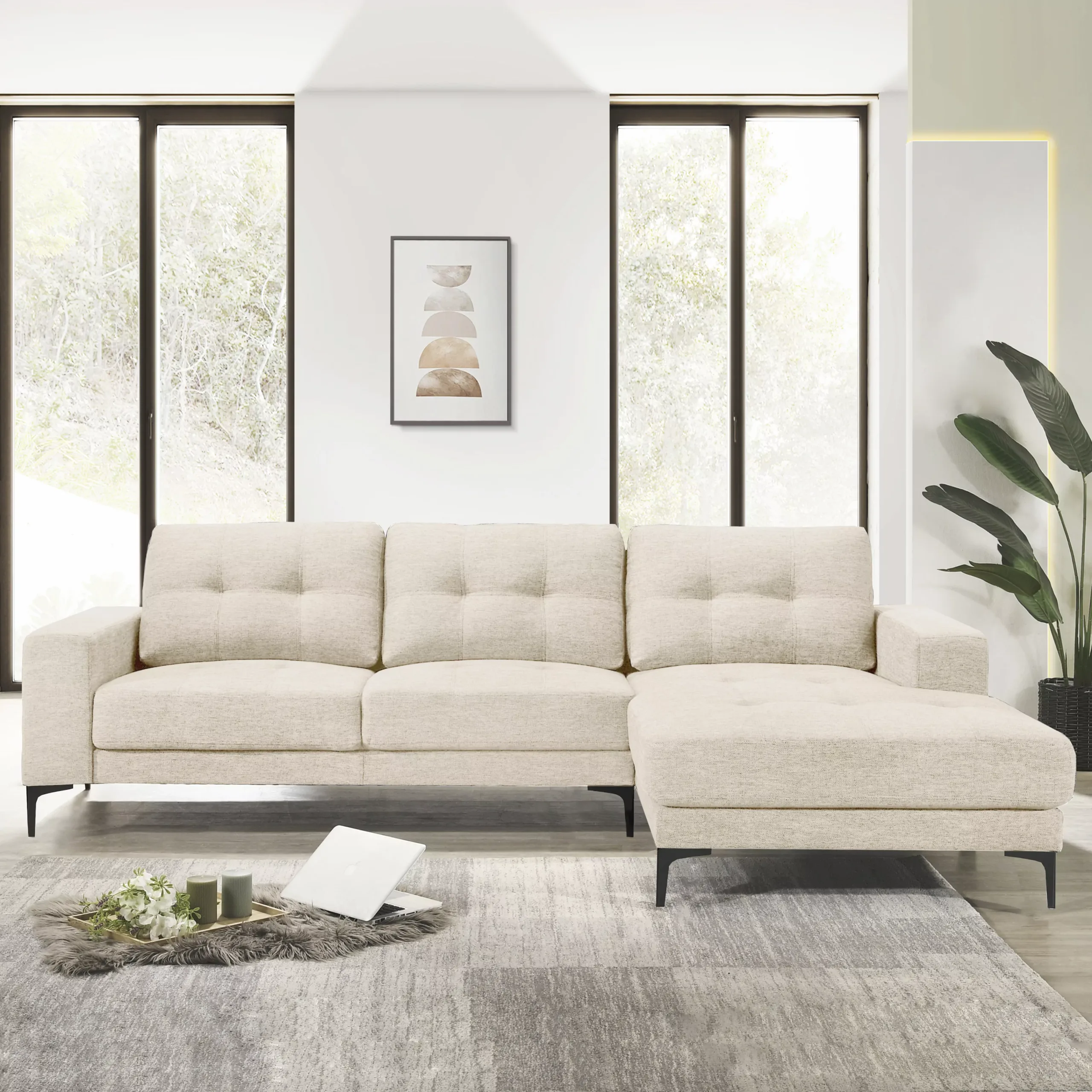 Corner sofa deals beige