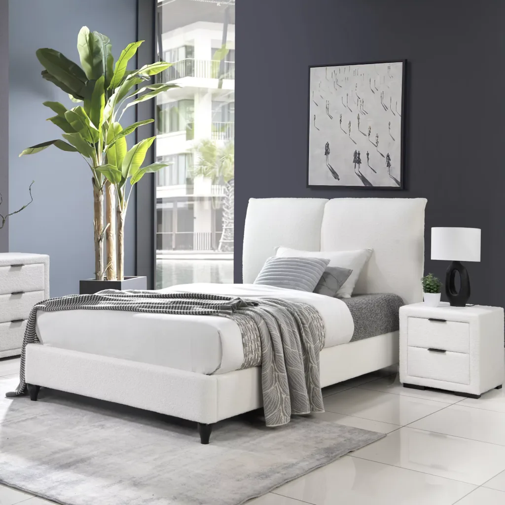 Malta Single Bed Cream White United Furniture