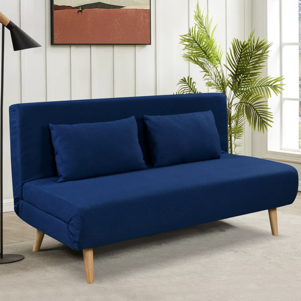 Zana Sofa Bed Navy Blue United Furniture