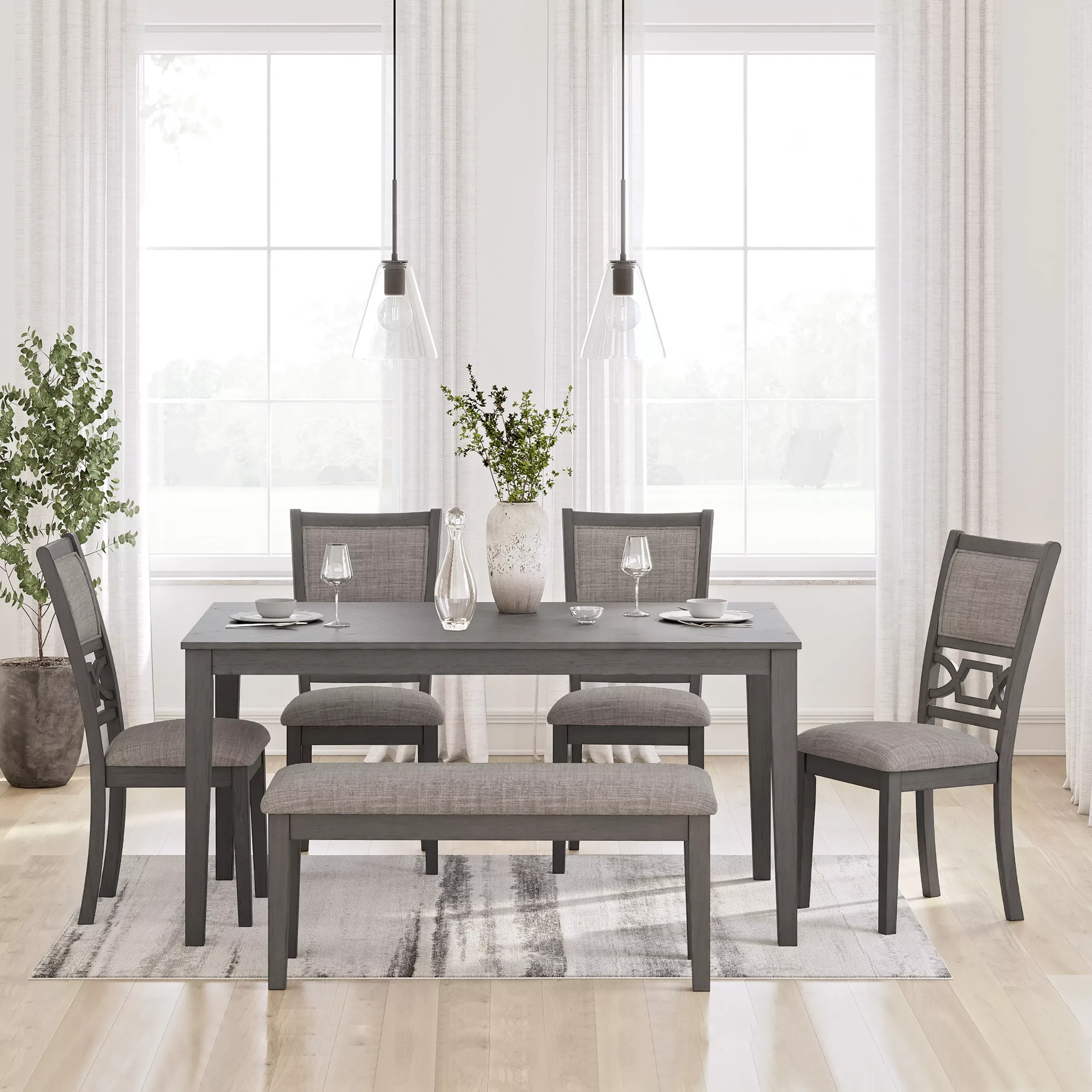 Wrenning 6 Seater Dining Set United Furniture