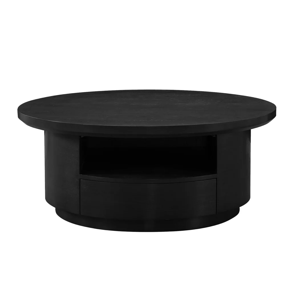 Beluga Round Coffee Table Black United Furniture