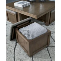 Boardernest Coffee Table with 4 Stools United Furniture