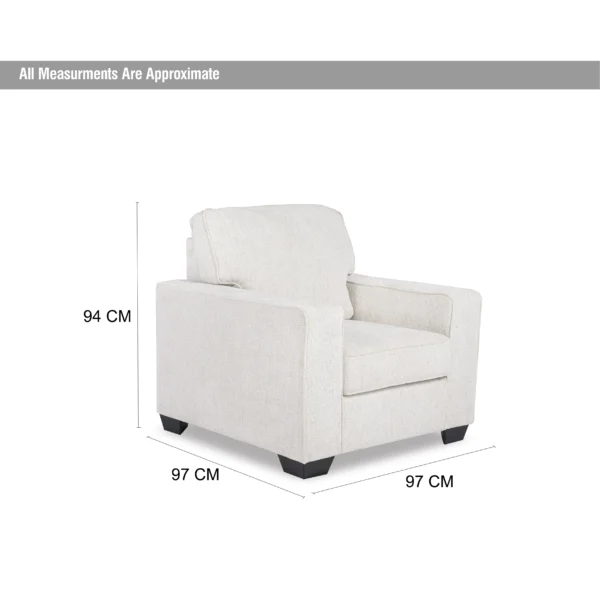 Single chair with armrest sale